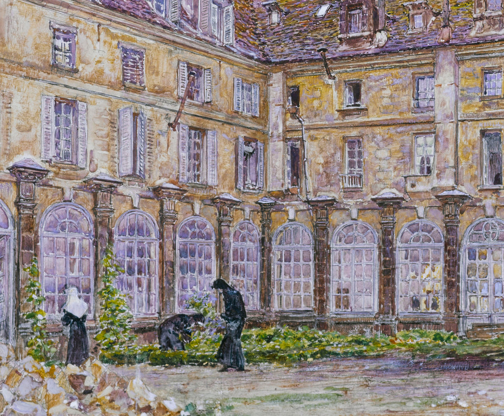 Frederic Anatole Houbron Fine Art Print, The cloister of the Abbaye-aux-Bois, rue de Sèvres