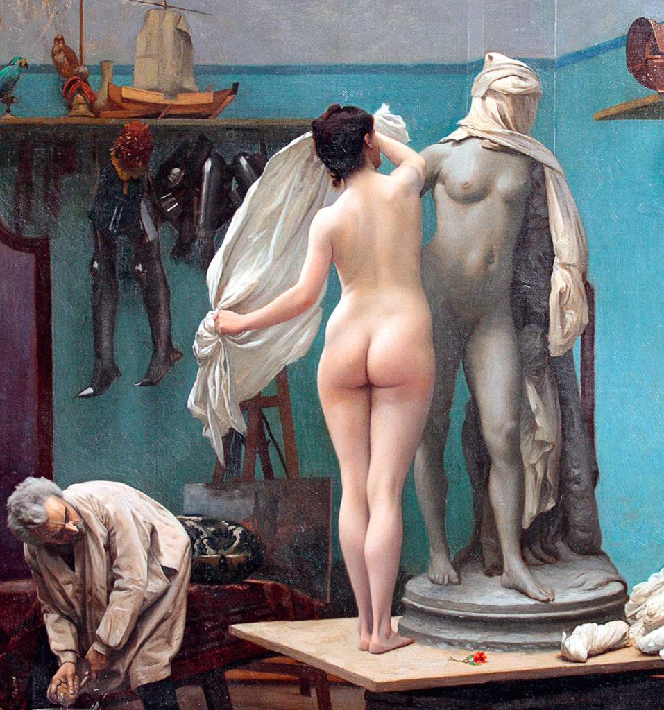 Jean-Léon Gérôme Fine Art Print : The end of the pose