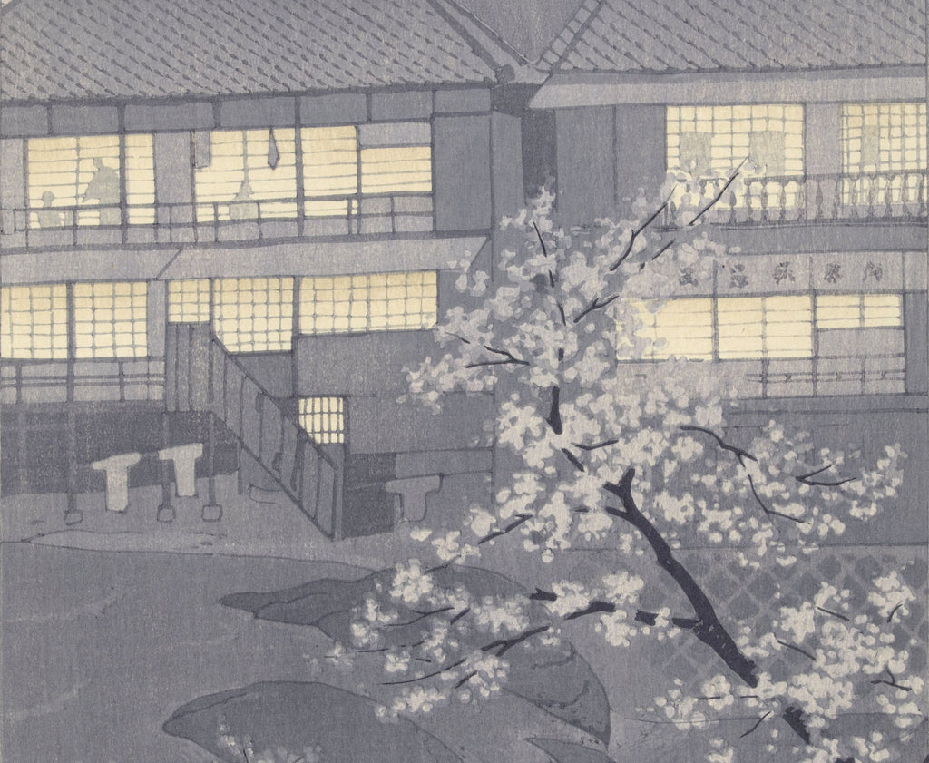 The hot springs of Shuzenji Shuzenji onsen, Kasamatsu Shiro, Japanese Art Print