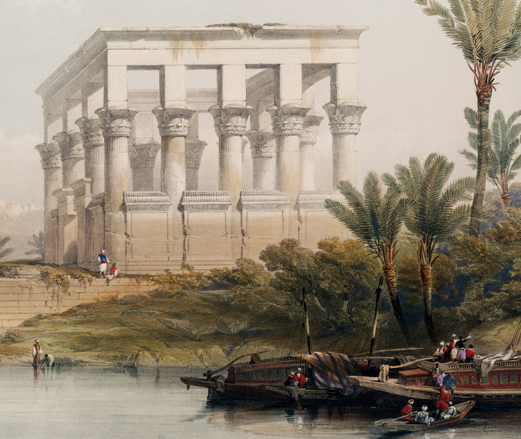 The hypaethral temple at Philae, David Roberts Fine Art Print