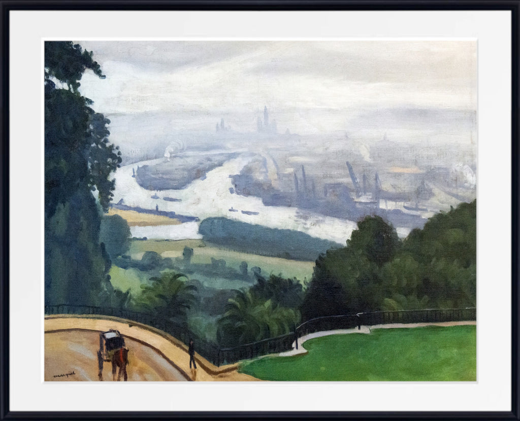 The port of Rouen, Albert Marquet, French Industrial Landscape