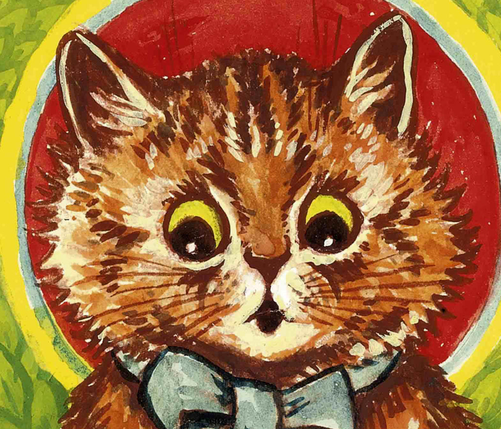 The Psychedelic Kitten, Louis Wain Fine Art Print