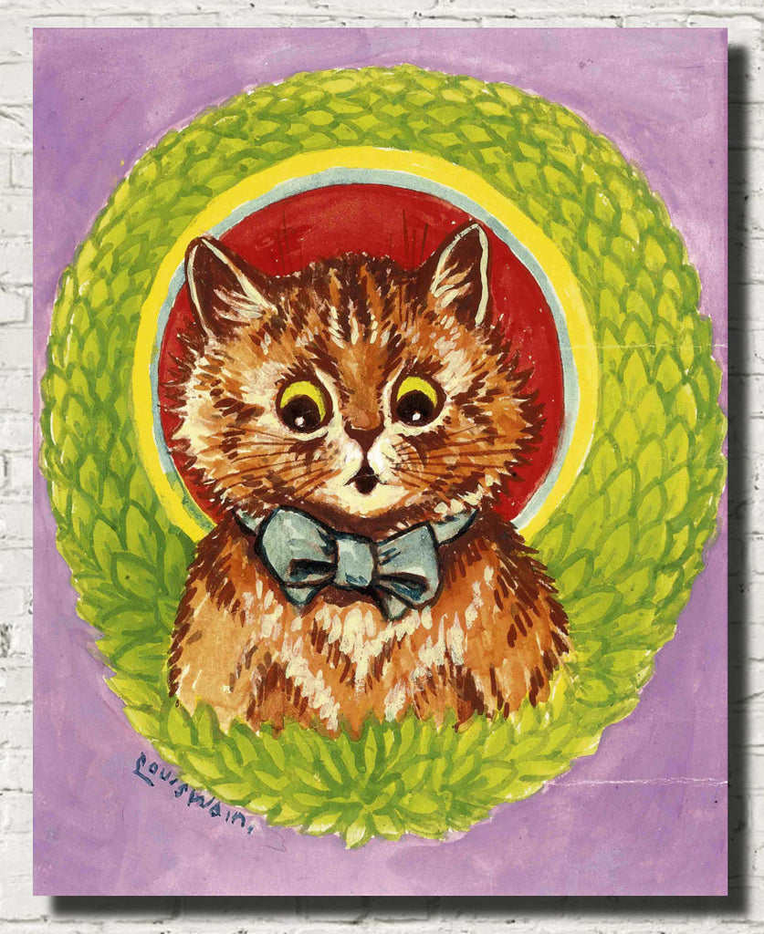 The Psychedelic Kitten, Louis Wain Fine Art Print