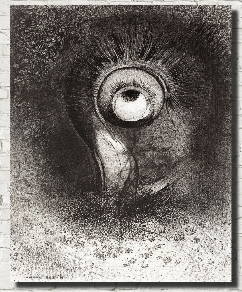 Vision Attempted by Flower, Odilon Redon Fine Art Print
