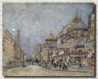 Frederic Anatole Houbron Fine Art Print, The rue Réaumur and the apse of the Saint-Martin-des-Champs church