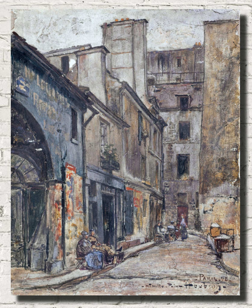Frederic Anatole Houbron Fine Art Print, The rue Taille-Pain