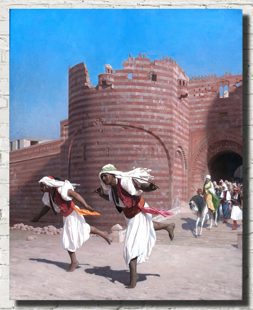 Jean-Léon Gérôme Fine Art Print : The runners of the Pasha