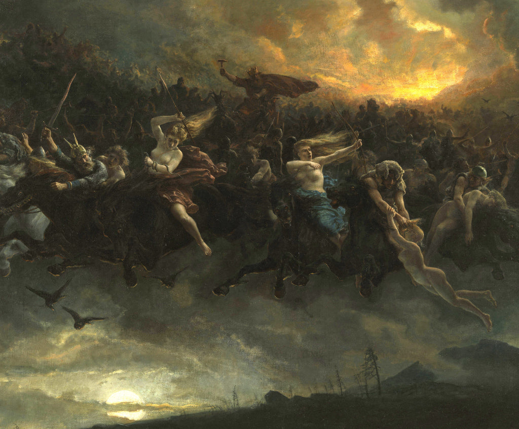 The Wild Hunt of Odin, Peter Nicolai Arbo Fine Art Print