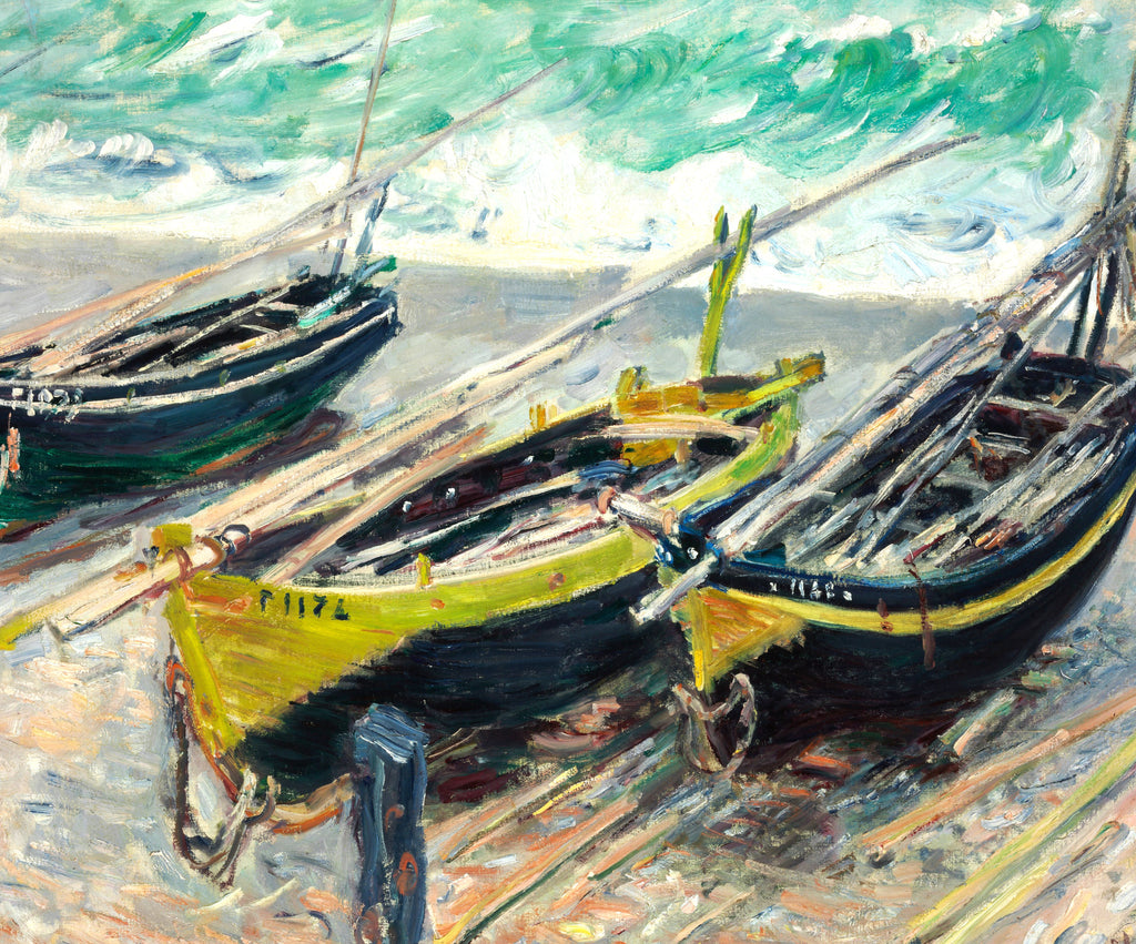 Claude Monet Fine Art Print, Three Fishing Boats
