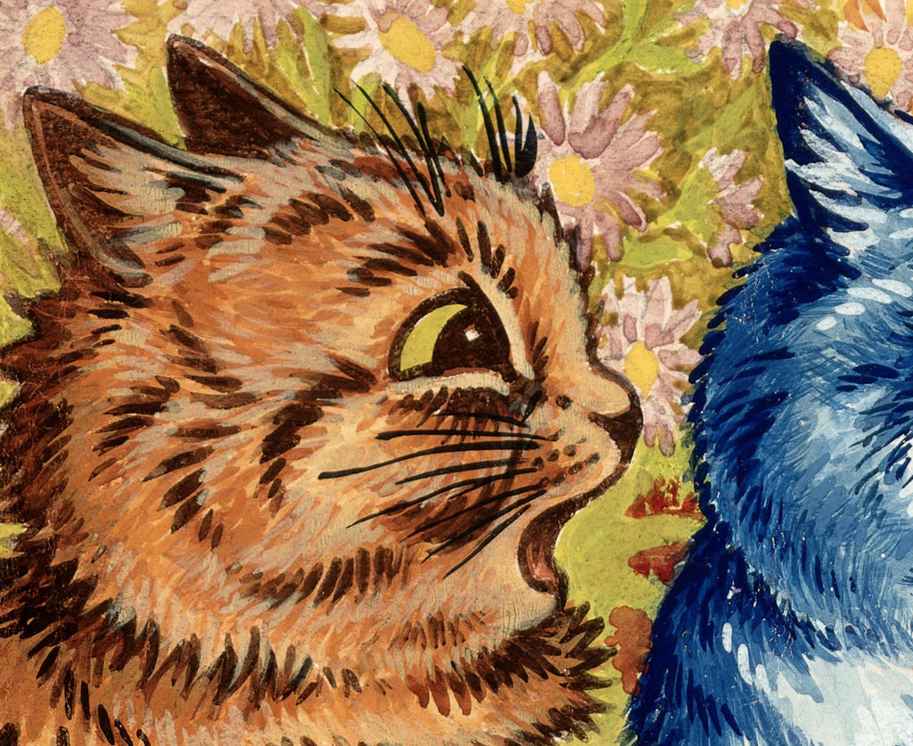 Three Cats Singing, Louis Wain Fine Art Print
