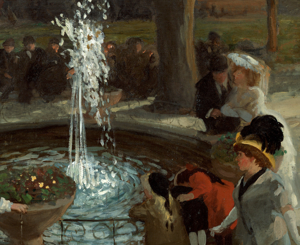 Throbbing Fountain, Madison Square, John Sloan Fine Art Print
