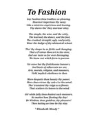 To Fashion Poem by Elizabeth Moody, Typography Print