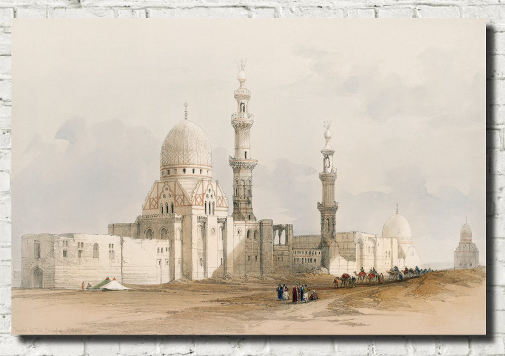 Tombs of the Caliphs Cairo Mosque of Ayed Bey, David Roberts Fine Art Print