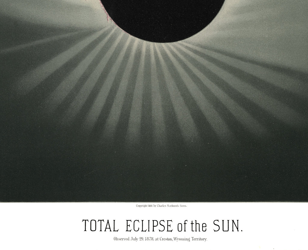 Étienne Léopold Trouvelot Fine Art Print, Total Eclipse of the Sun