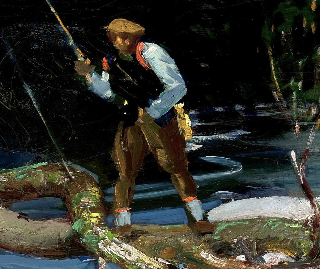 Trout Fishing, George Luks Fine Art Print