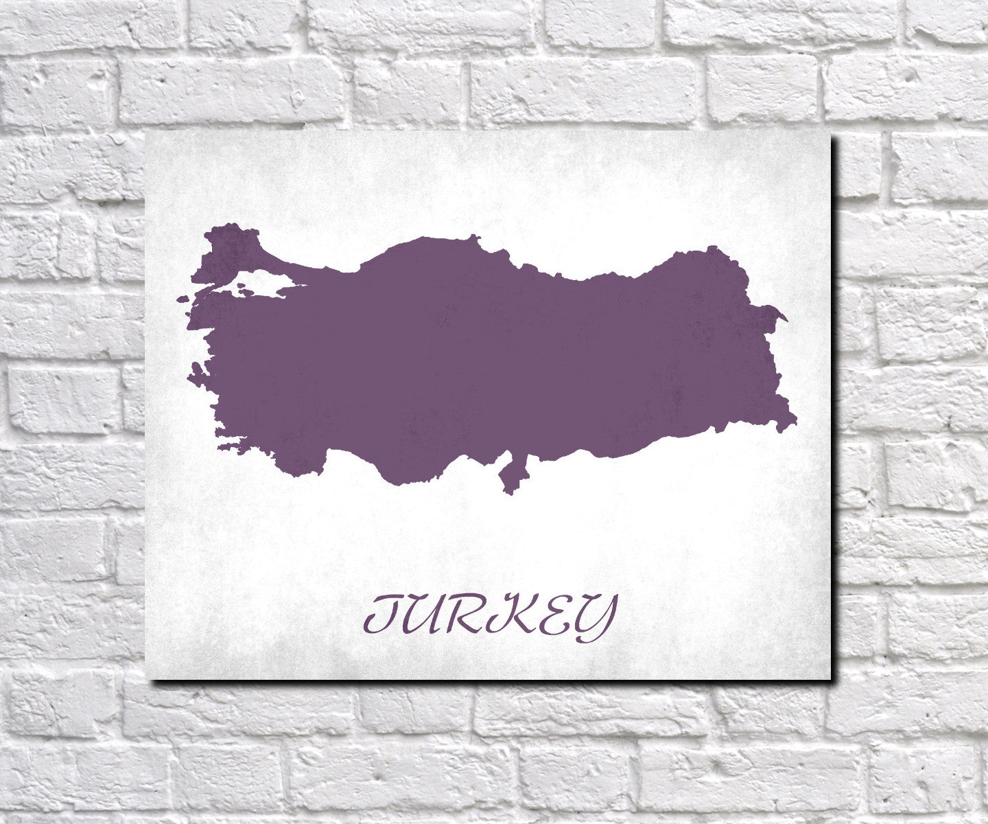 Turkey Map Print Outline Wall Map GalleryThane
