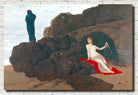 Ulysses and Calypso, Arnold Bocklin Fine Art Print, Symbolism