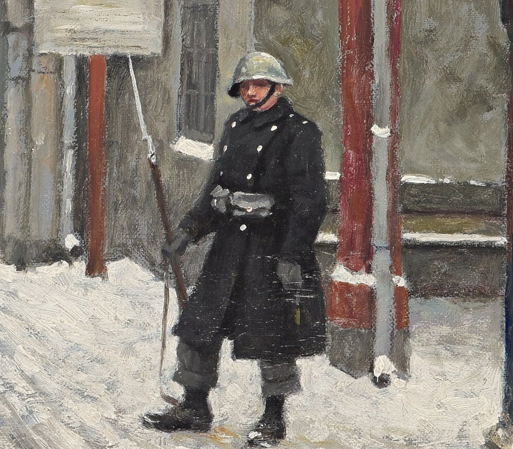 Paul Gustav Fischer Fine Art Print, Guard post at Kastellet, Copenhagen
