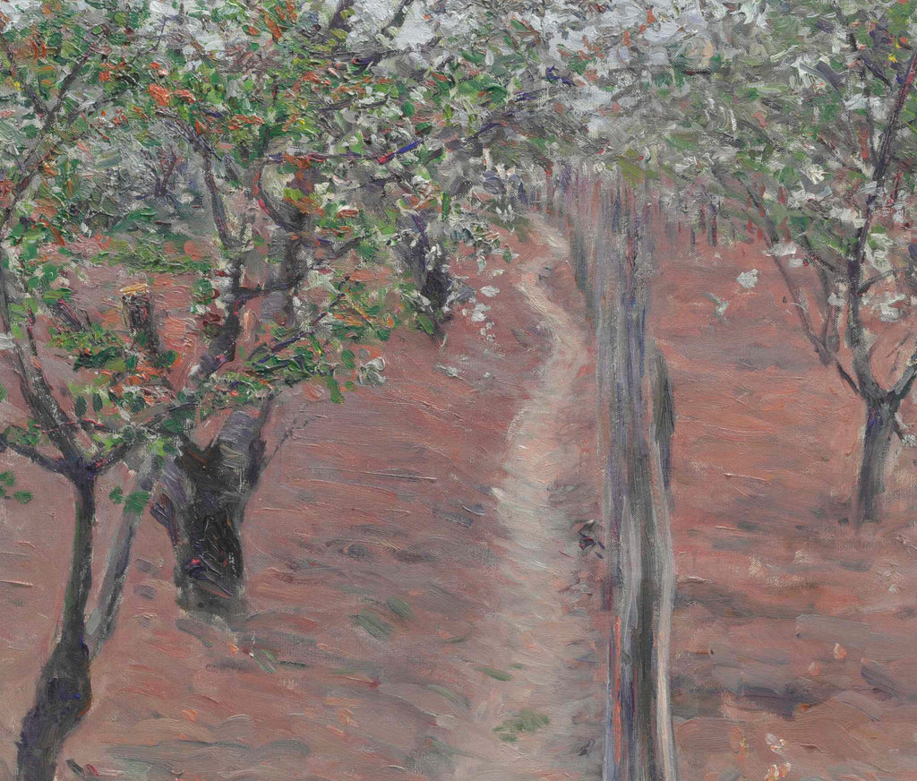 Gustave Caillebotte Fine Art Print : Orchard, flowering trees, Petit Gennevilliers
