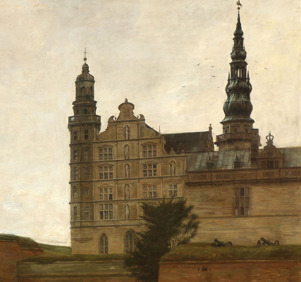 Carl Holsøe Fine Art Print, View from Kronborg Castle in Elsinore