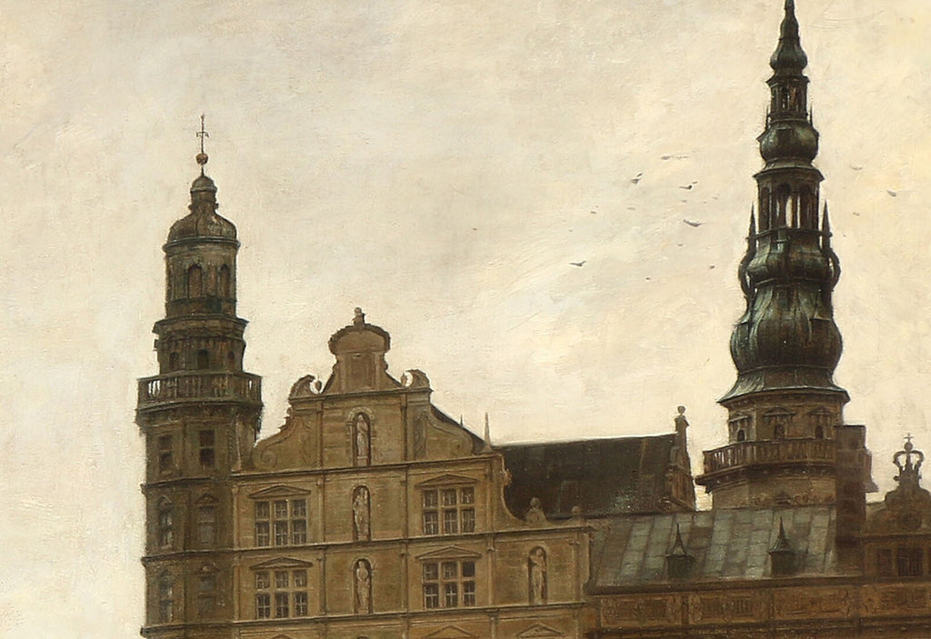Carl Holsøe Fine Art Print, View from Kronborg Castle in Elsinore