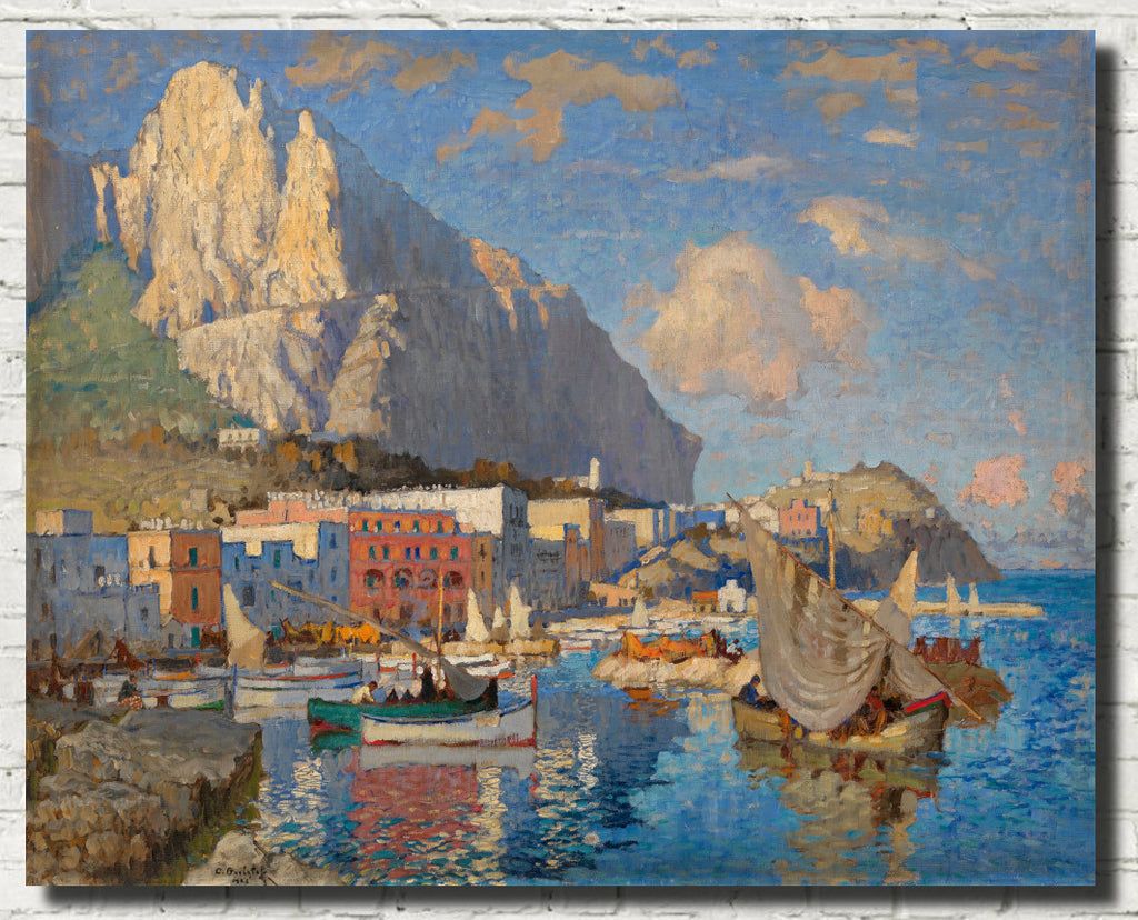 Konstantin Gorbatov Fine Art Print, View of Capri