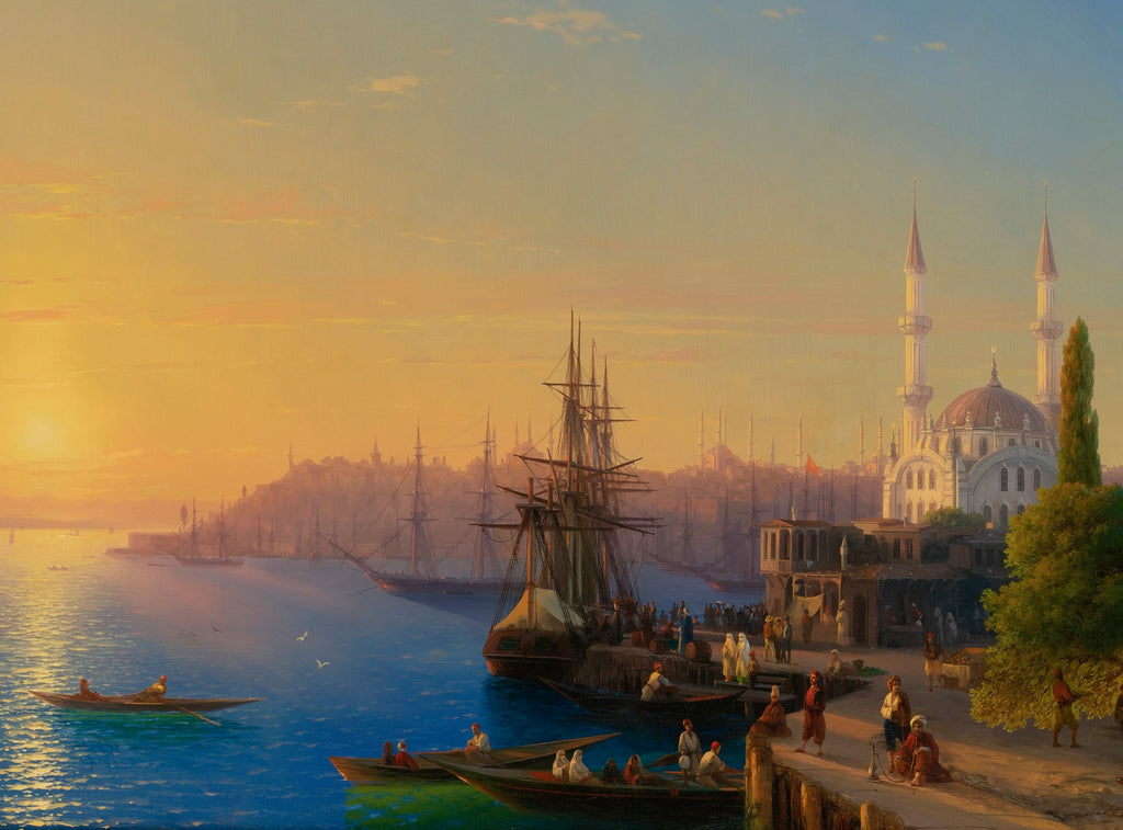View of Constantinople and the Bosphorus, Ivan Aivazovsky Fine Art Print
