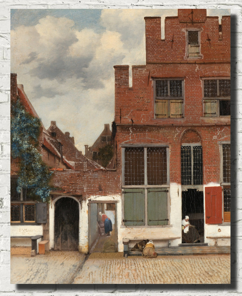 Johannes Vermeer Fine Art Print : The Little Street, Delft