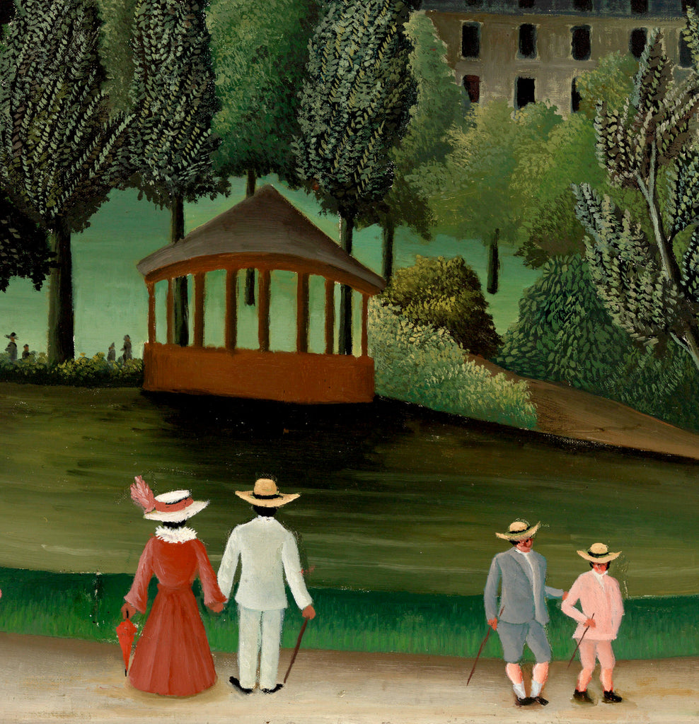 Henri Rousseau, Post- Impressionist Fine Art Print, View of Montsouris Park, the Kiosk