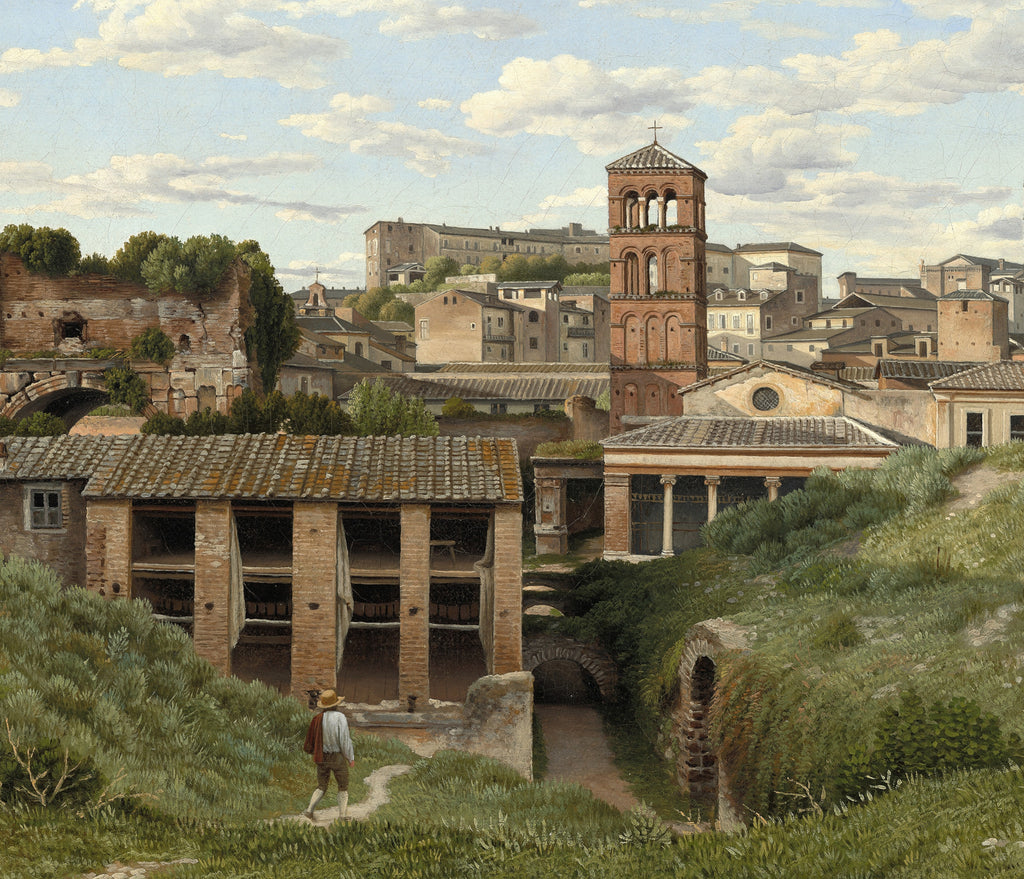View of the Cloaca Maxima, Rome, C W Eckersberg