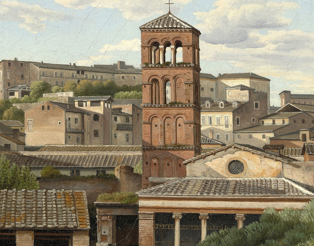 View of the Cloaca Maxima, Rome, C W Eckersberg