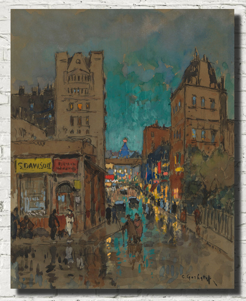 Konstantin Gorbatov Fine Art Print, Villiers Street, Charing Cross