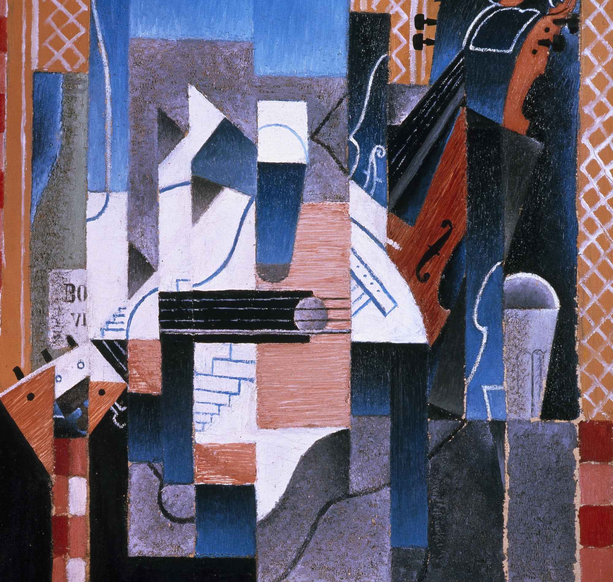 Juan Gris Crystal Cubism Fine Art Print : Violin and Guitar