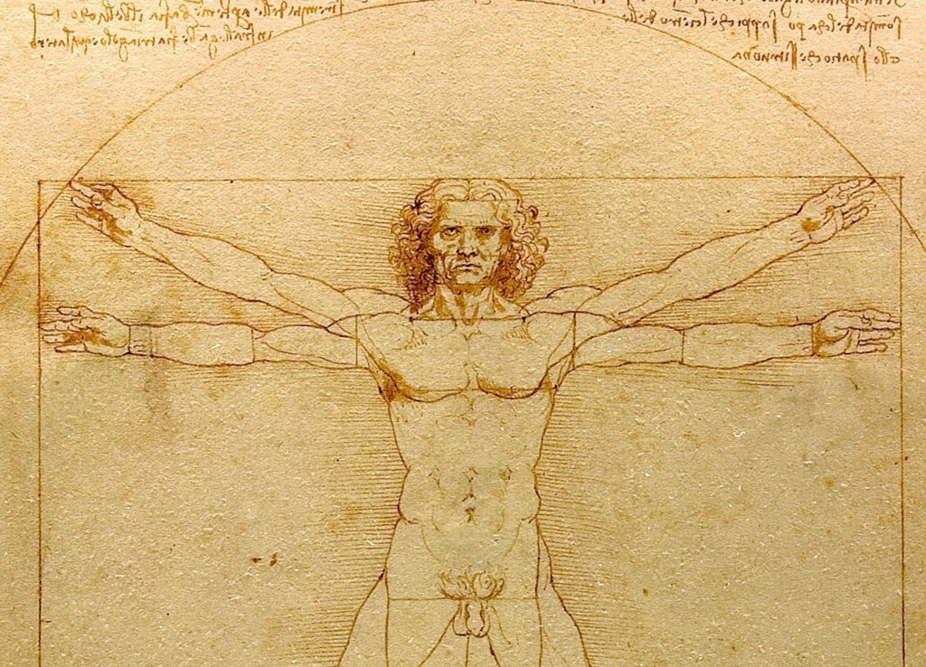 Leonardo da Vinci Fine Art Print, Vitruvian Man