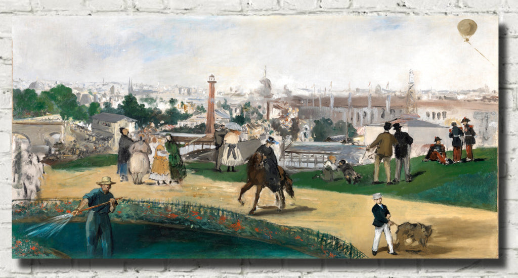 Édouard Manet Impressionist French Fine Art Print : Vue de l'exposition universelle de Paris