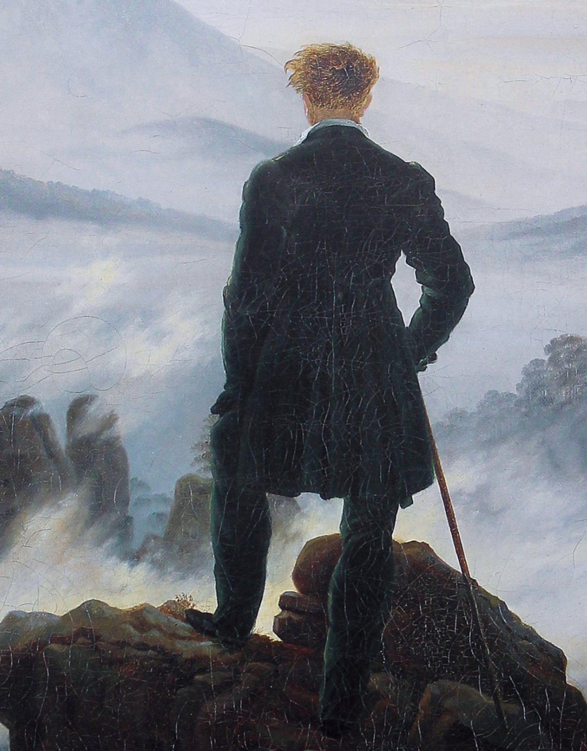 Wanderer Above the Sea of Fog, Casper David Friedrich Fine Art Print