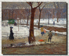 Washington Square, Winter, William Glackens Fine Art Print