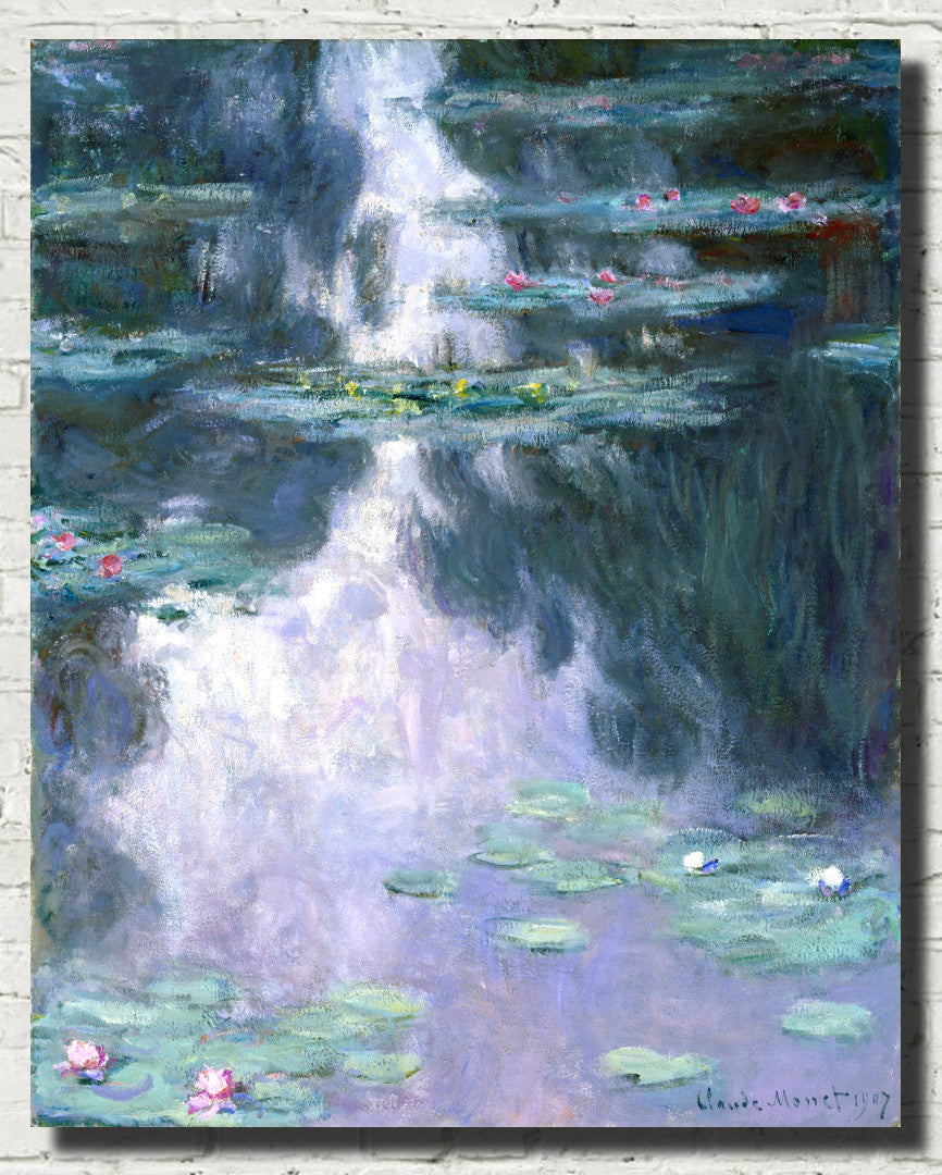 Claude Monet Fine Art Print, Water Lilies 1907