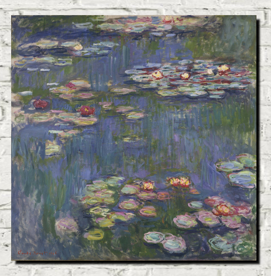 Water Lilies, Claude Monet (1916), Gallery Quality Canvas Reproduction