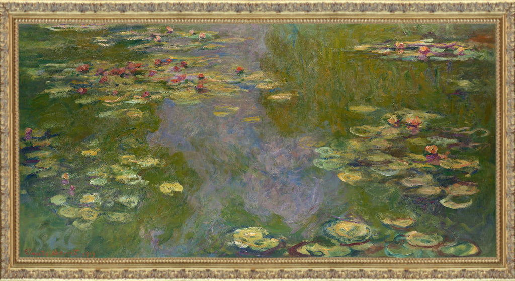 Water Lilies (1919), Claude Monet Gallery Quality Canvas Reproduction