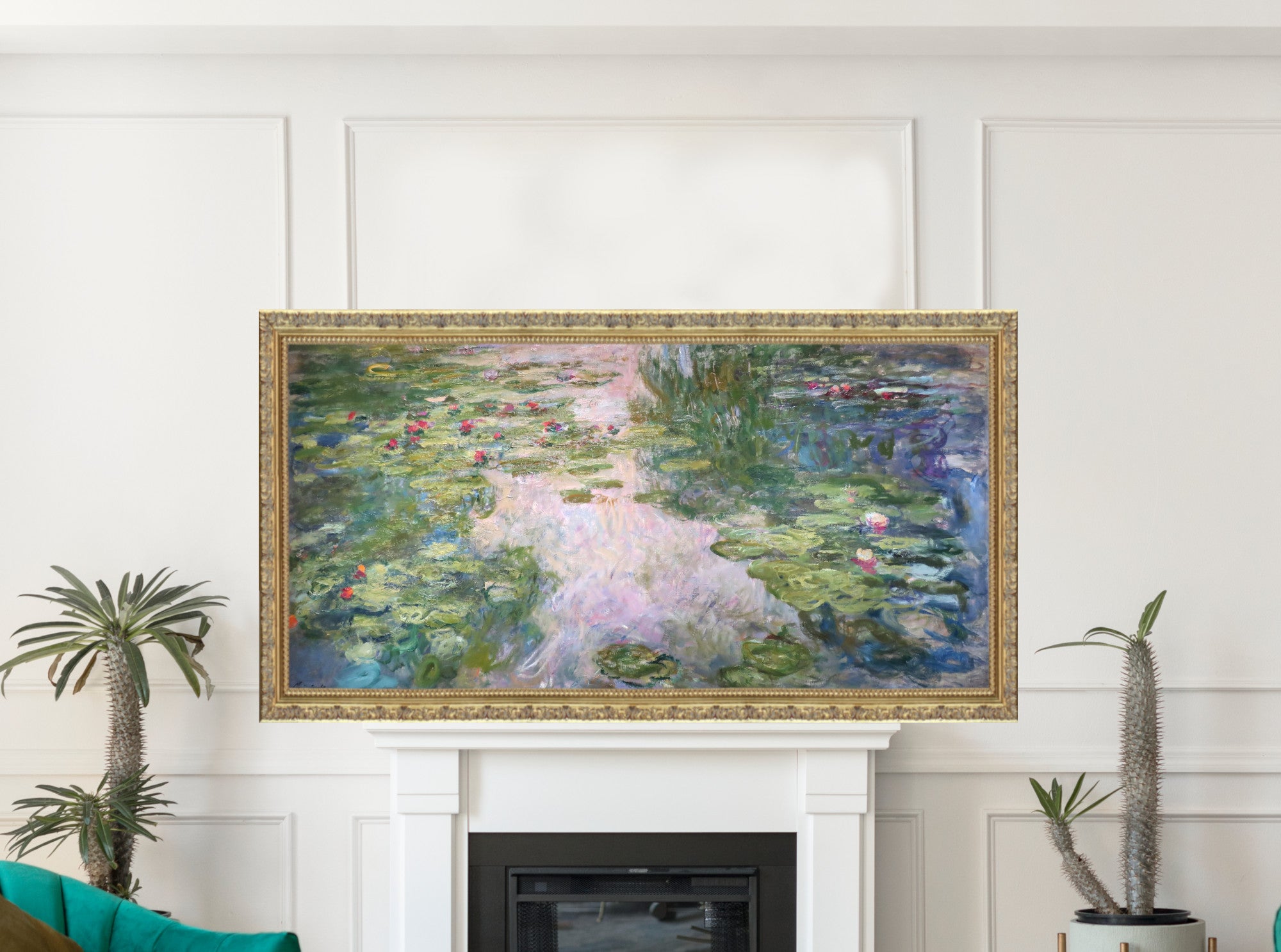 Water Lilies (1917-19), Claude Monet Gallery Quality Canvas Reproduction