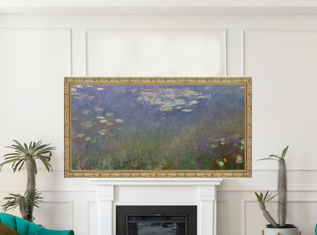 Water Lilies (Agapanthus), Claude Monet Gallery Quality Canvas Reproduction