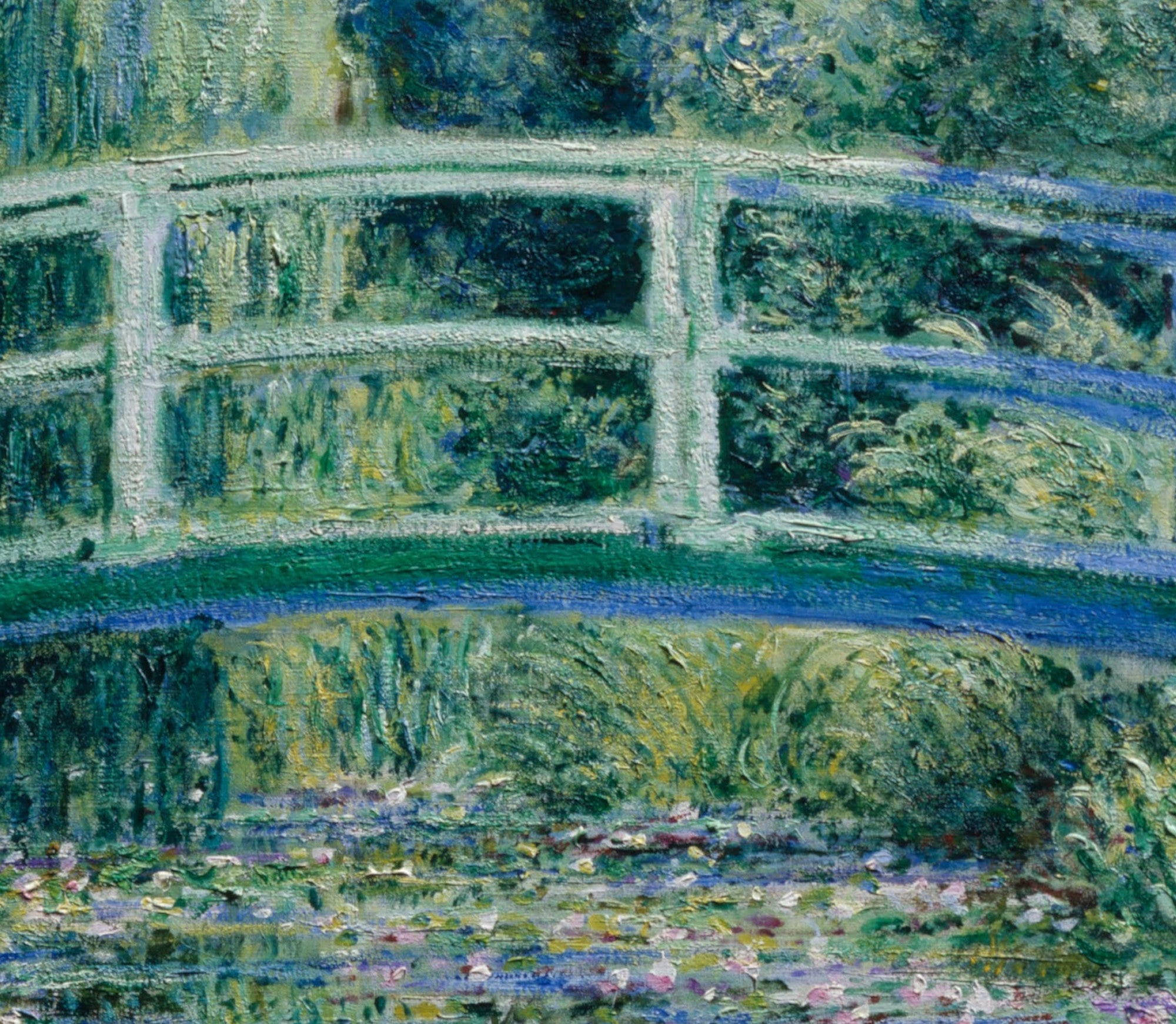 Water Lilies and Japanese Bridge, Claude Monet, Gallery Quality Canvas Reproduction