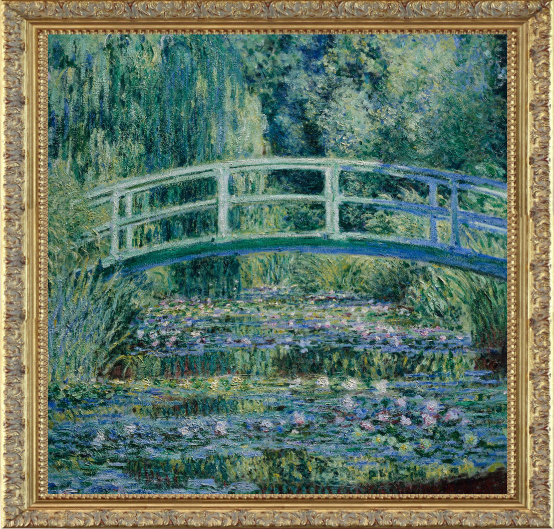 Water Lilies and Japanese Bridge, Claude Monet, Gallery Quality Canvas Reproduction