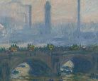 Claude Monet, Waterloo Bridge, Cloudy Weather, Gallery Quality Canvas Reproduction