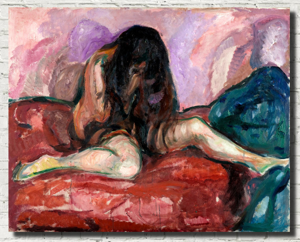 Edvard Munch Fine Art Print, Weeping Nude