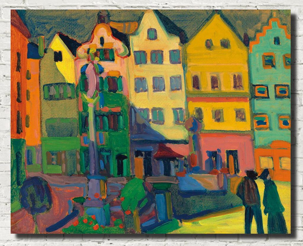 Wassily Kandinsky Abstract Fine Art Print, Weilheim-Marienplatz