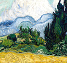 Vincent Van Gogh Fine Art Print, Wheat Field with Cypresses