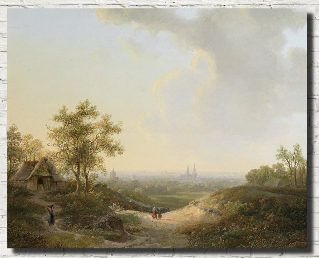 Willem de Klerk Fine Art Print, View of Kleve