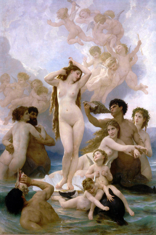William-Adolphe Bouguereau, Old Masters Figure Print : Birth of Venus